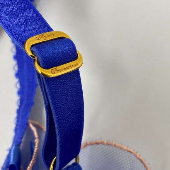 Agent Provocateur Lorna Blue Peach Bra NWT - Picture 12 of 14